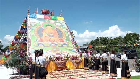 長治蓮花雨|重現西藏「曬大佛」盛事！ 屏東長治蓮花雨為台灣祈。